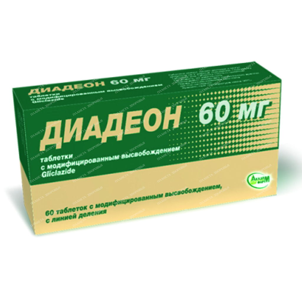 Diadeon modified release tablets 60mg №15x4