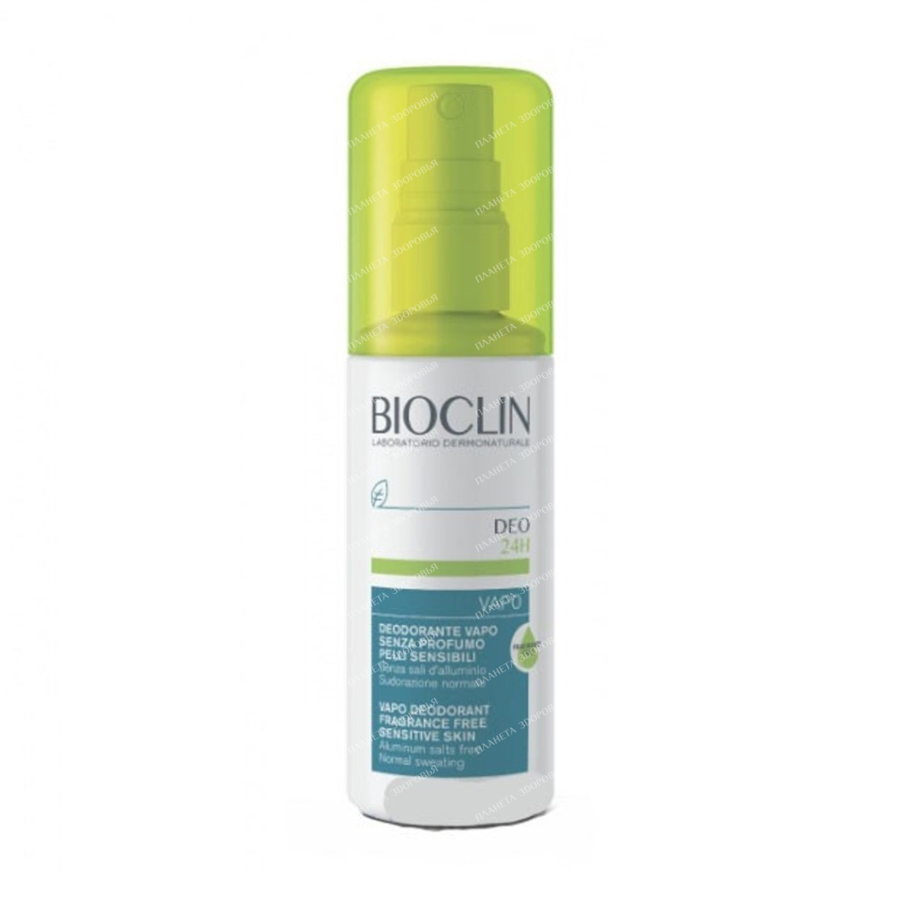 BIOCLIN DEO 24H Unscented deodorant spray for sensitive skin, 100 ml
