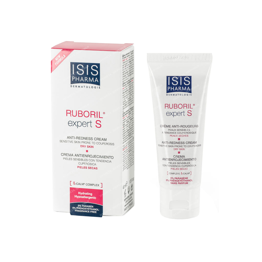 ISISPHARMA RUBORIL Expert S Anti-redness cream for sensitive. and dry skin, 40ml