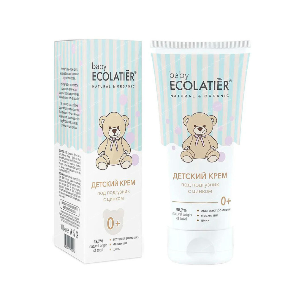 Ecolatier Baby Cream "Under the diaper" with zinc 0+, 100 ml