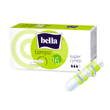 Bella Tampo Comfort and Reliability Super Tampons, 16 Count