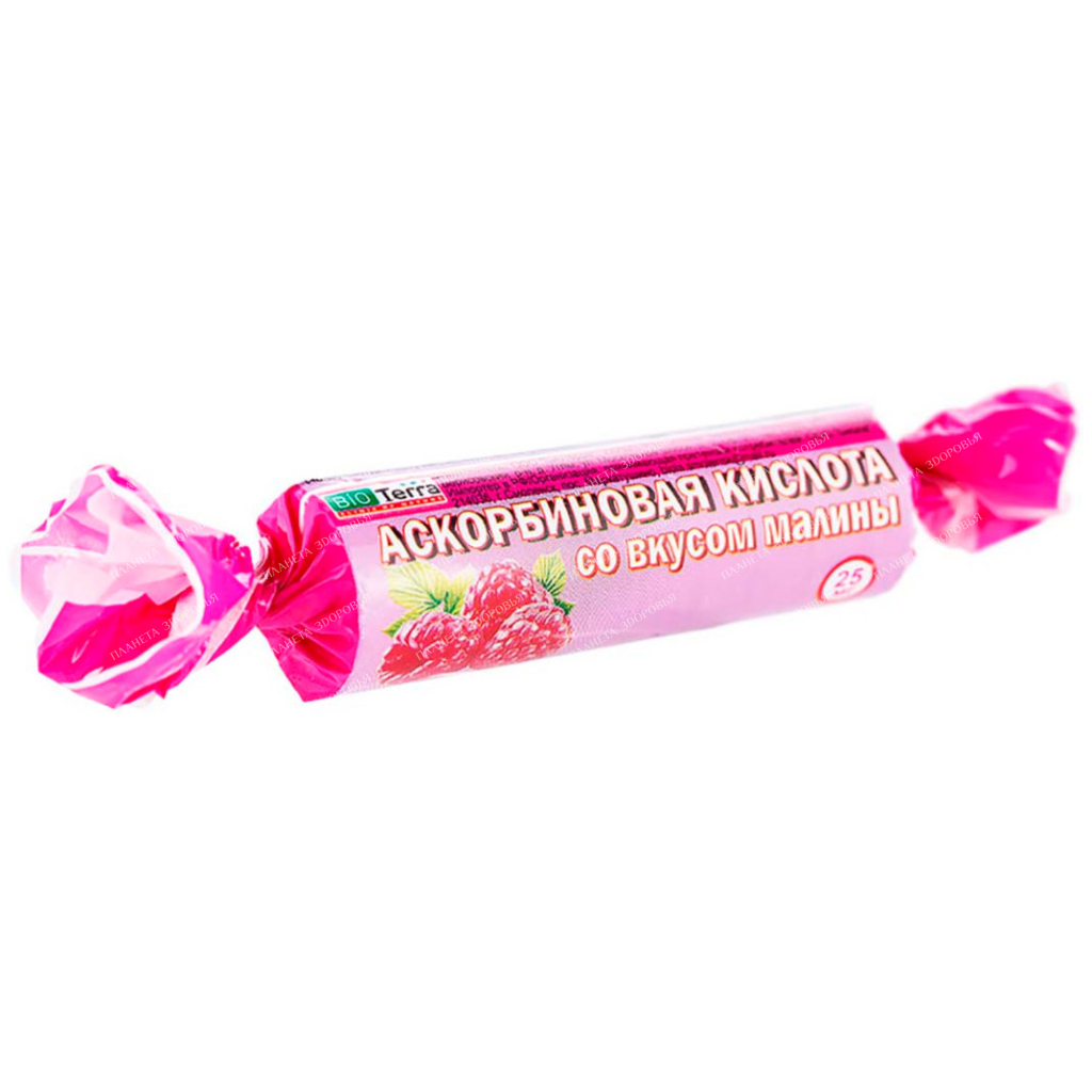 Ascorbic acid with raspberry flavor tablets №10