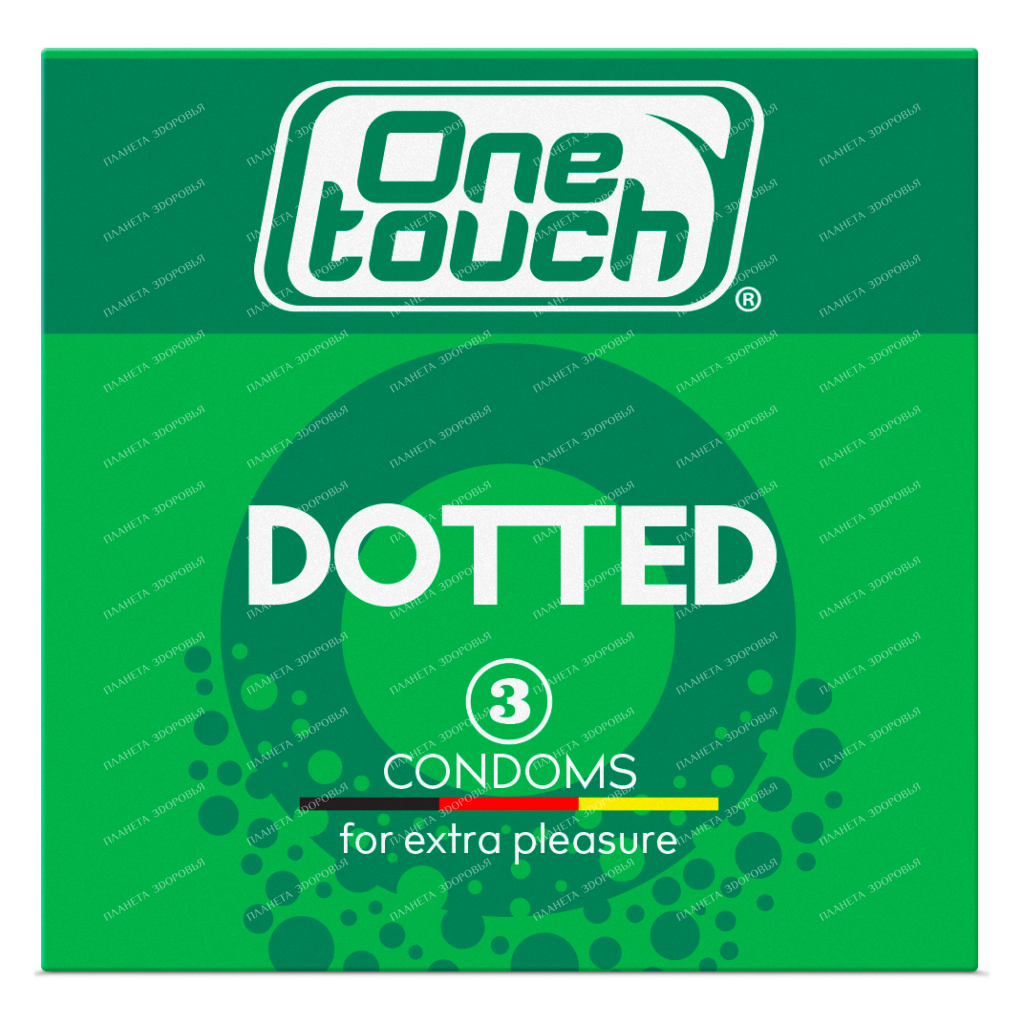One Touch Dotted Condoms, 3 pcs