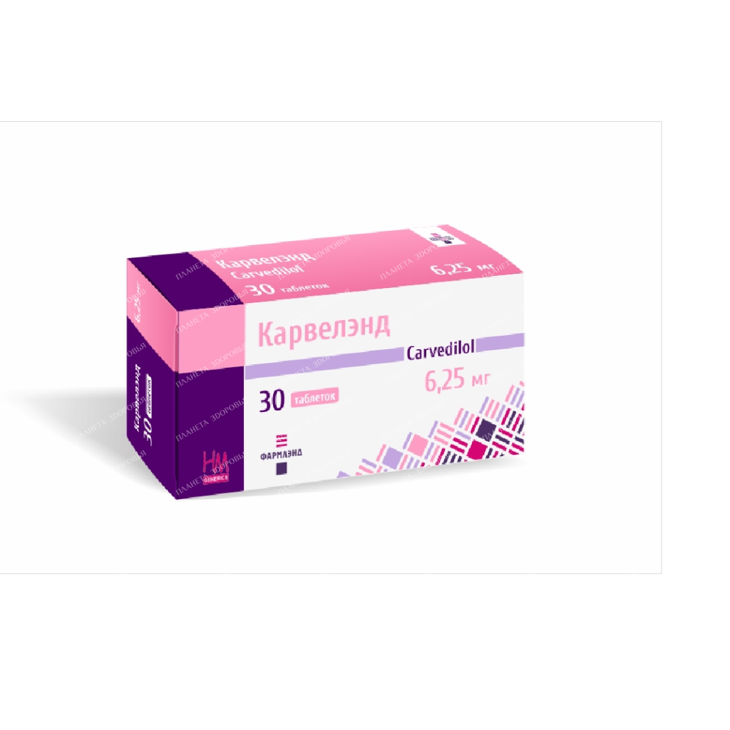 Carveland tablets 6.25mg №10x3