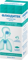 Innotech Fluditec Syrup for Adults, 50 mg / ml, 125 ml.