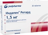 Polpharma Indapen Retard, 1.5 mg, 30 tablets