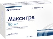 Polpharma Maxigra, 50 mg, 4 tablets