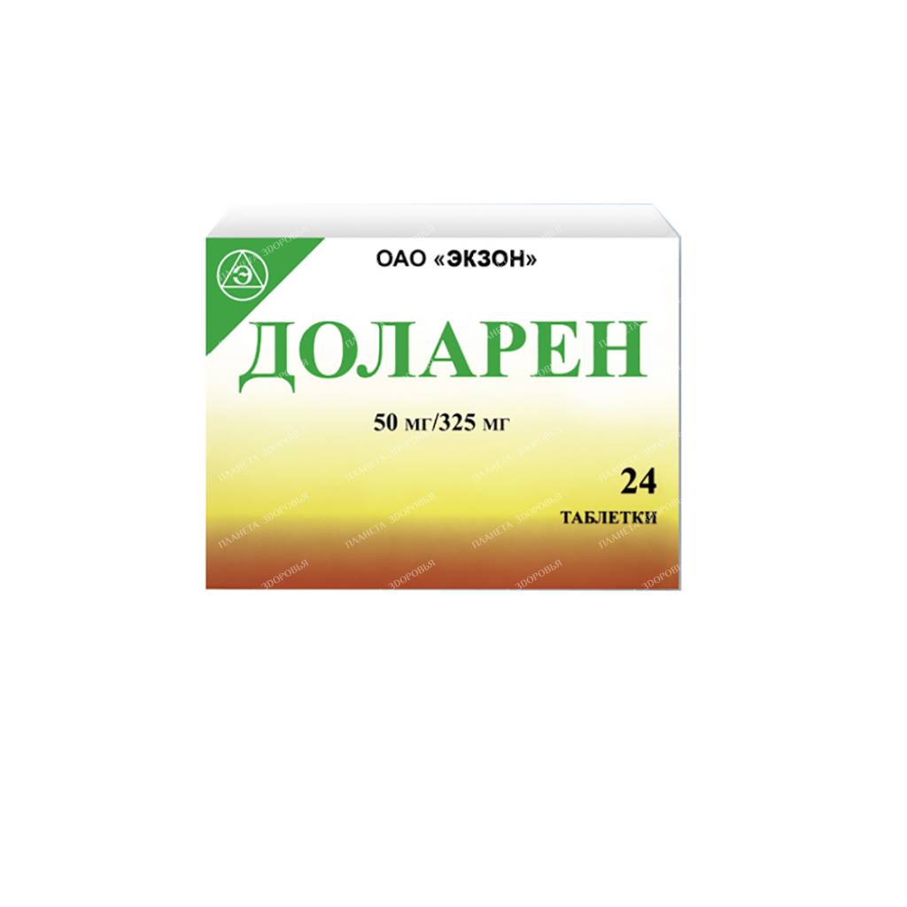 Dolaren tablets 50mg/325mg №12x2