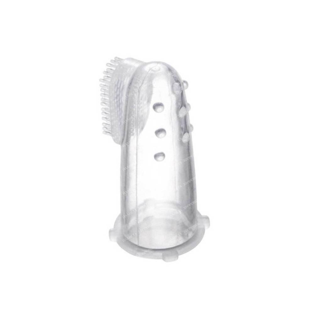Canpol babies Baby silicone toothbrush (on a finger) (in a container) 56/159