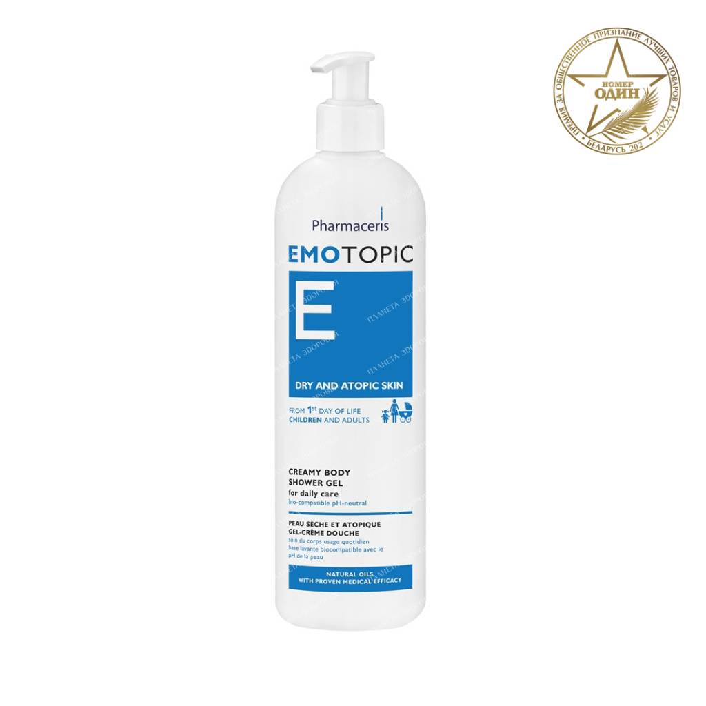 Pharmaceris E Cream shower gel (from the first days of life, for children and adults), 400ml
