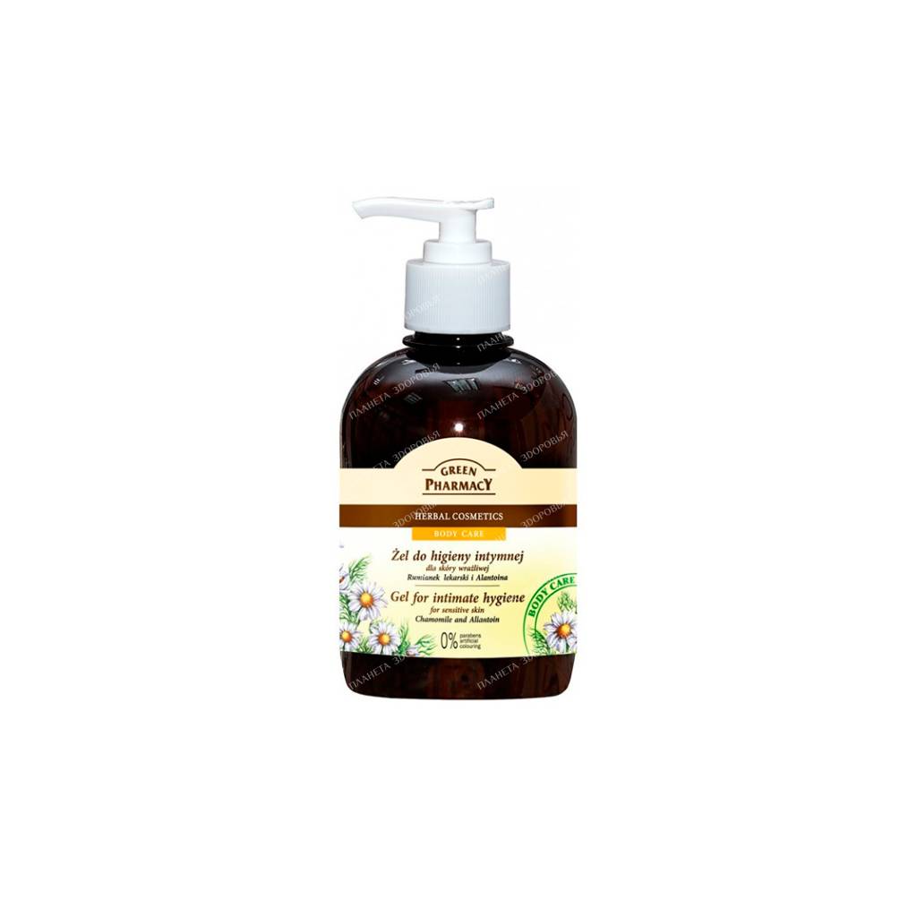 Green Pharmacy Chamomile & Allantoin Intimate Hygiene Gel for Sensitive Skin 370ml