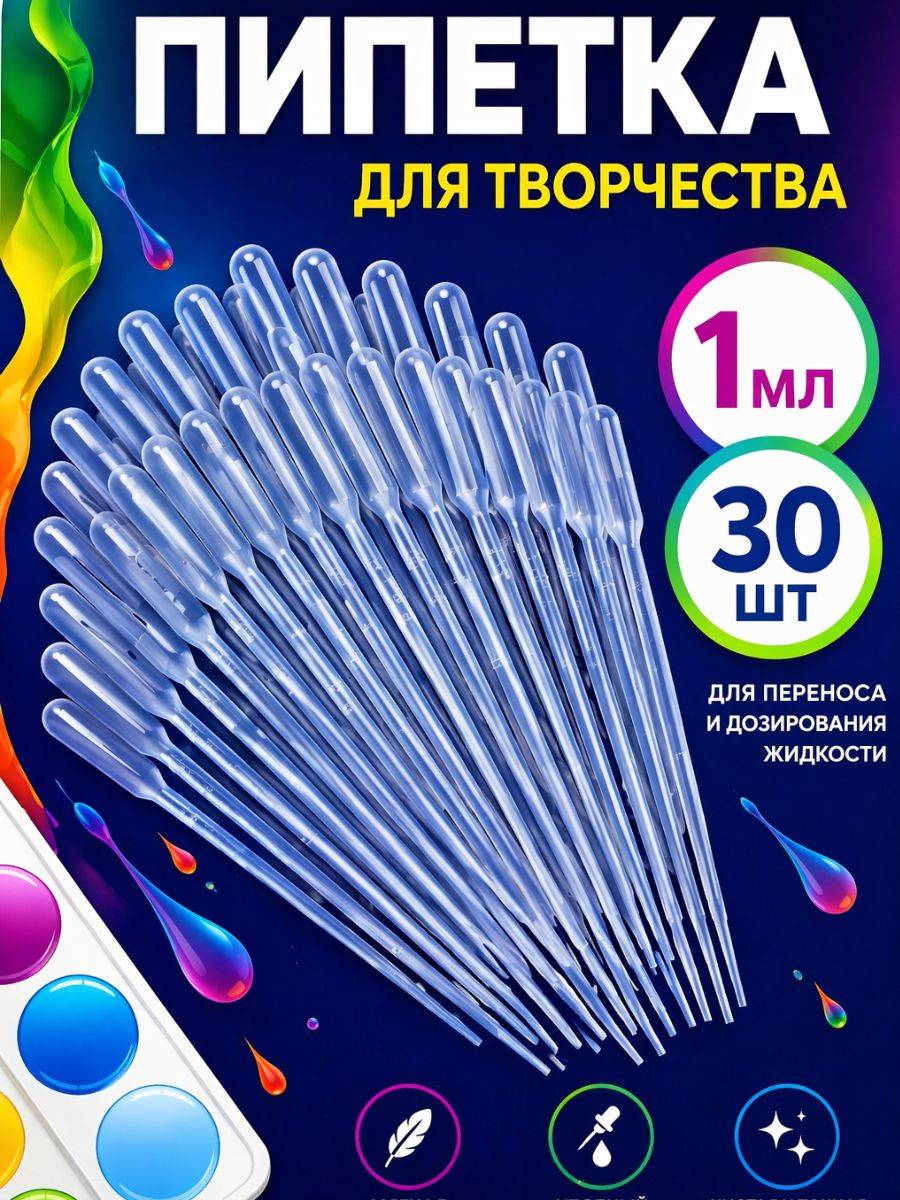 Disposable Pipettes Pack of 30 1 ml, 30 Count