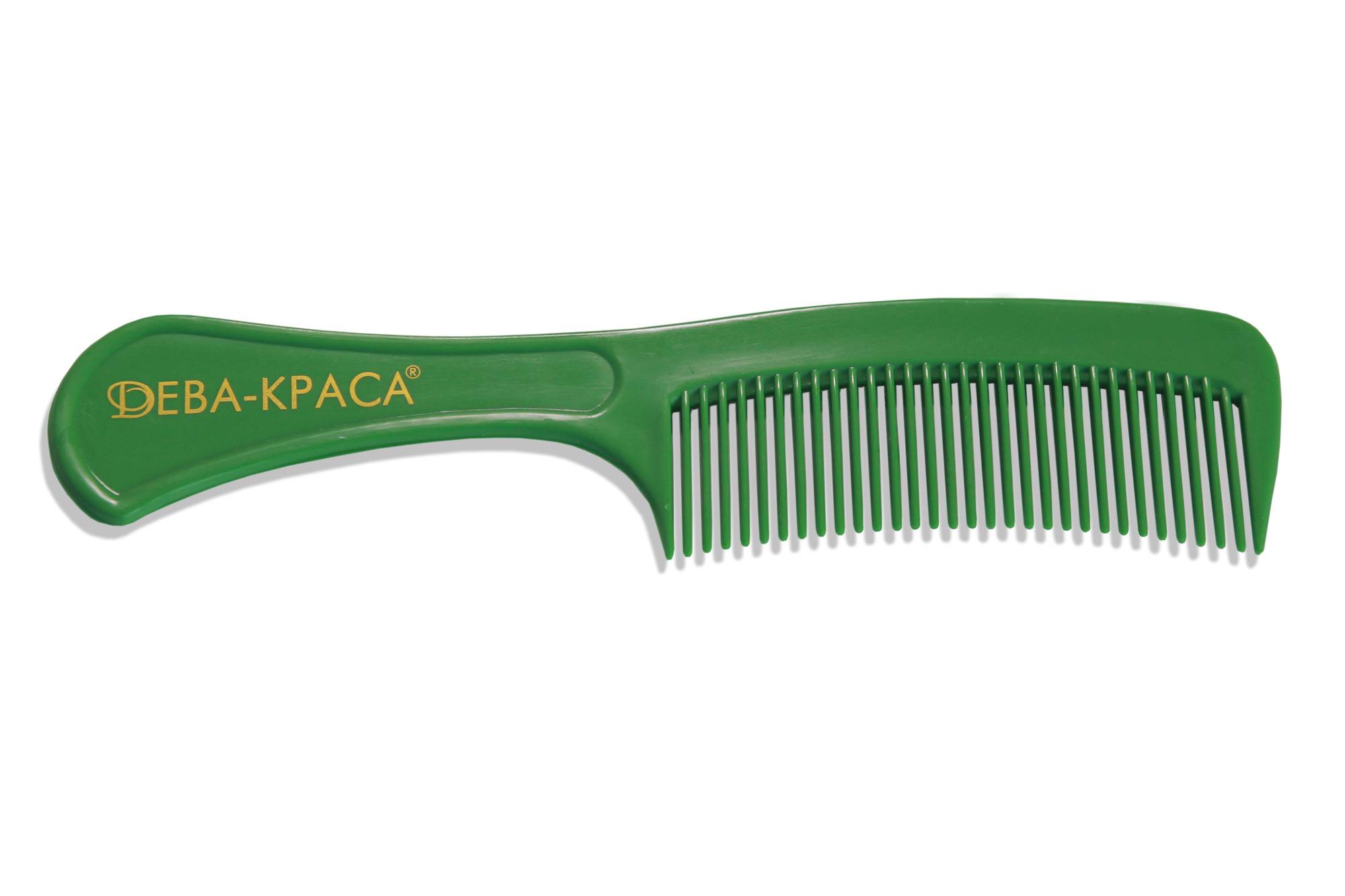 Deva-Krasa Comb with Handle, Green
