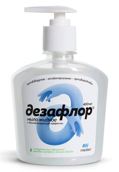 Dezaflor Antibacterial Liquid Hand Soap, Disinfecting, 400 ml