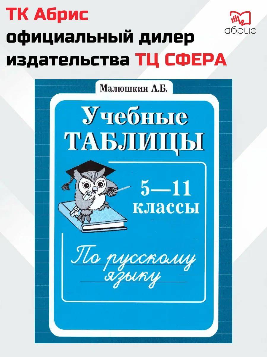 Учебные таблицы по русскому языку 5-11 классы | Language Tables for Russian Language 5-11 Grades