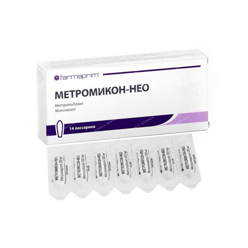 Metromicon-Neo vaginal suppositories 500mg/100mg №7x2