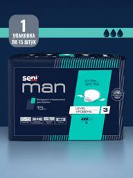 Seni Man Level 3 Men's Urinary Pads, 15 Pack #1