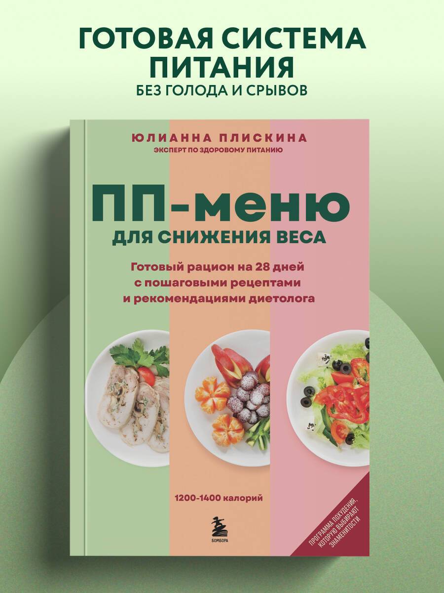 ПП меню для снижения веса. Готовый рацион на 28 дней с пошаговыми рецептами и рекомендациями диетолога | Healthy Eating Menu for Weight Loss: Ready-to-Use 28-Day Meal Plan with Step-by-Step Recipes and Nutritionist Recommendations