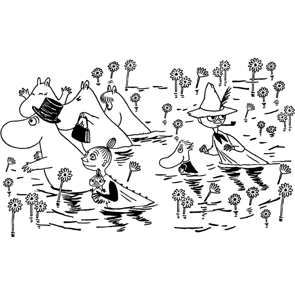 The Moomin Colouring Book фото книги 4