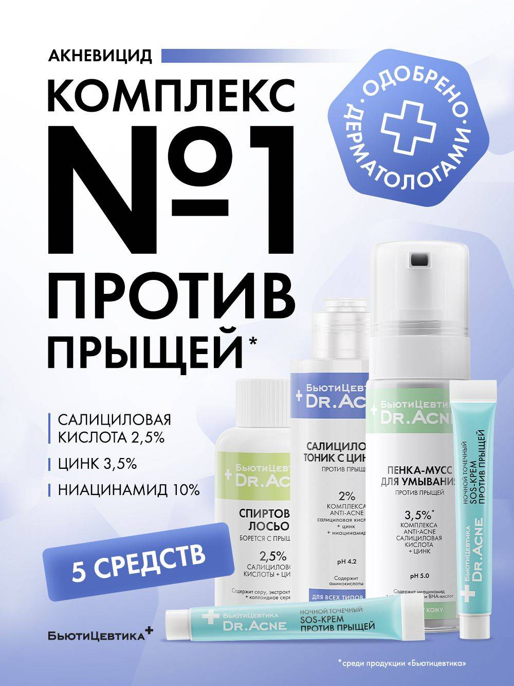Acne Problem Skin Face Cream Set 170 ml
