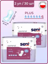 Seni Control Plus Urinary Pads, 6 Drops, 30 Pads 30 Count #1