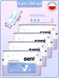 Seni Control Normal Women's Urological Pads, 3 Drops, 60 Pads 60 Count #1