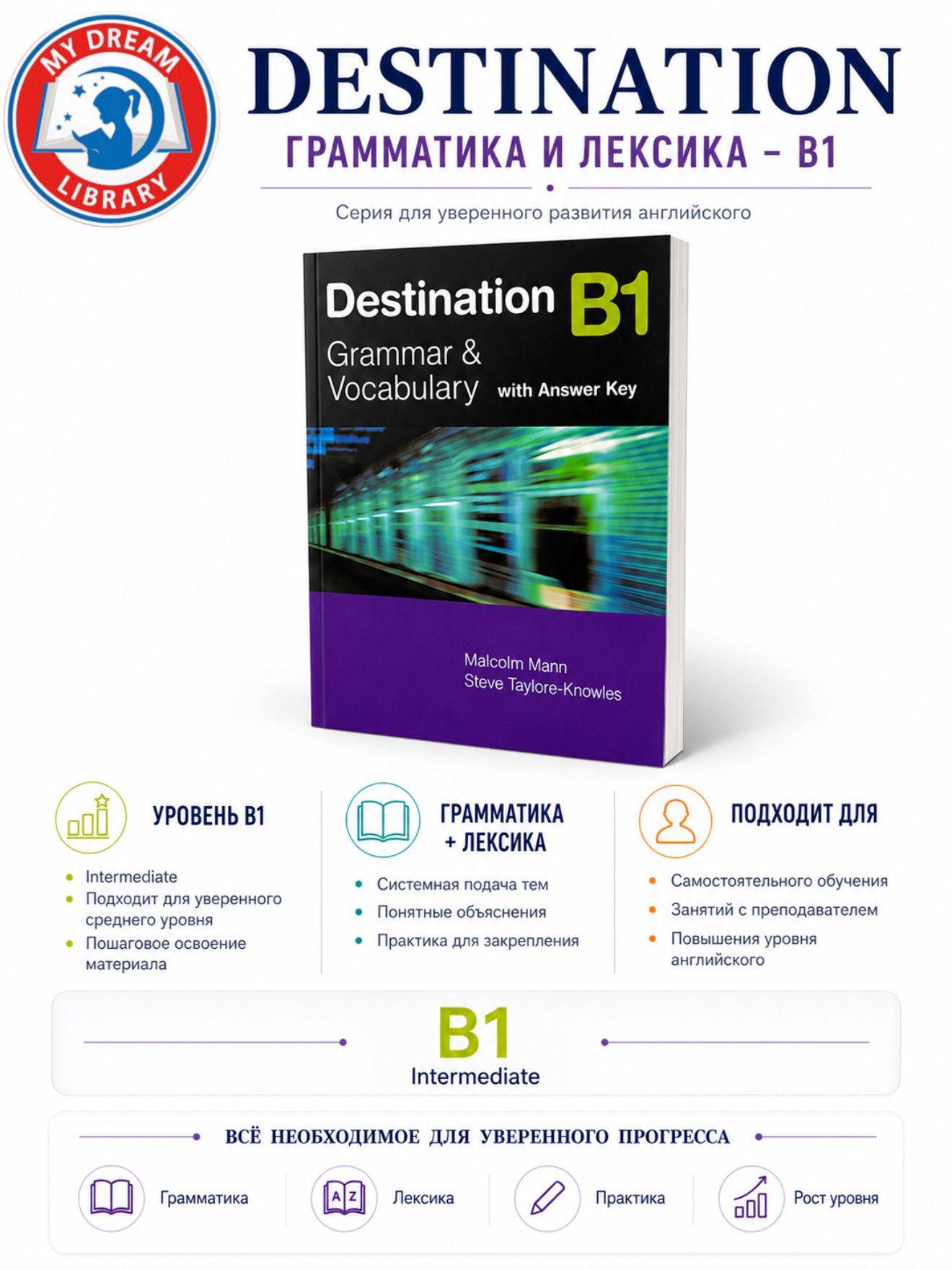 Destination B1 Grammar and Vocabulary with answer key: Учебник | Destination B1 Grammar and Vocabulary with Answer Key: Student's Book
