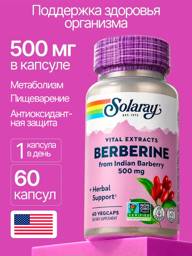 Solaray Berberine 60 Vegetarian Capsules 500 mg #1