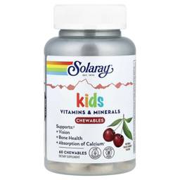 Solaray Kids Vitamins & Minerals Cherry Chewable Tablets, 60 Tablets #1