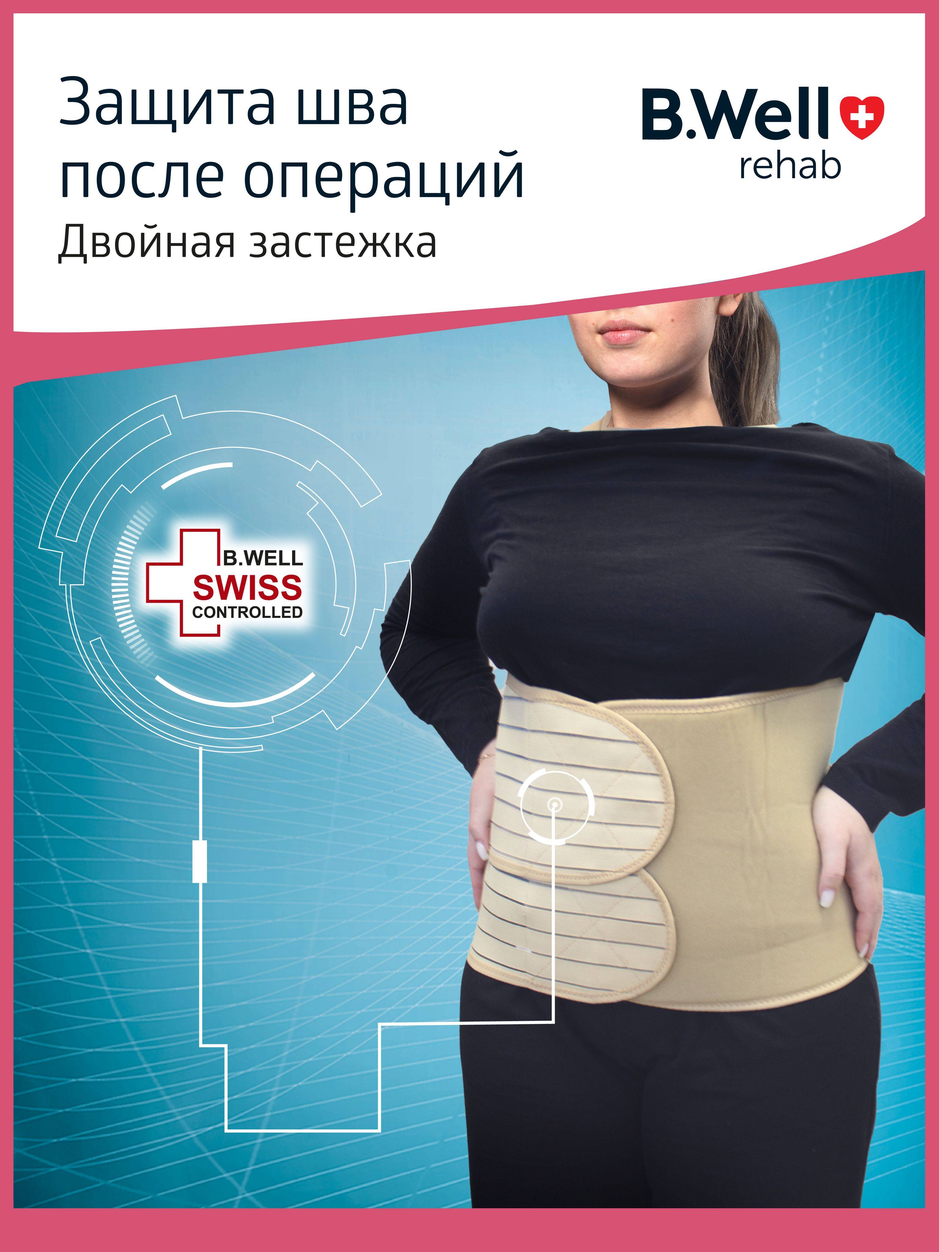 B.Well Rehab W-422 Post-Surgical and Postpartum Abdominal Support Bandage