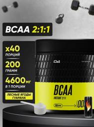 Do4a Lab BCAA 2:1:1 Powder, 200 g, 40 servings, Guarana, Berries, Energy flavor #1