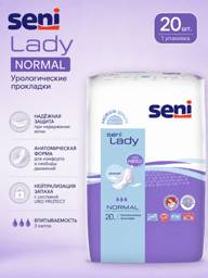 Seni Lady Normal Urinary Incontinence Pads, 20 Pack #1