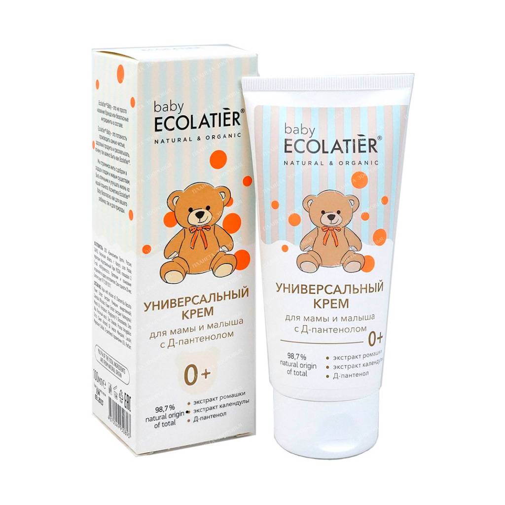 Ecolatier Universal cream for mom and baby with D-panthenol 0+, 100 ml