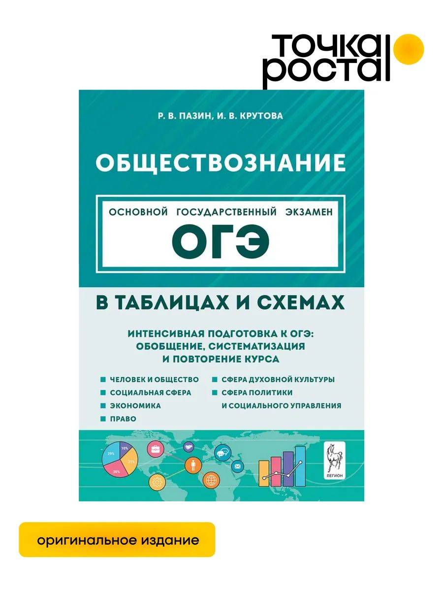 Обществознание в таблицах и схемах. Интенсивная подготовка к ОГЭ ЛЕГИОН | Social Studies in Tables and Diagrams: Intensive OGE Preparation