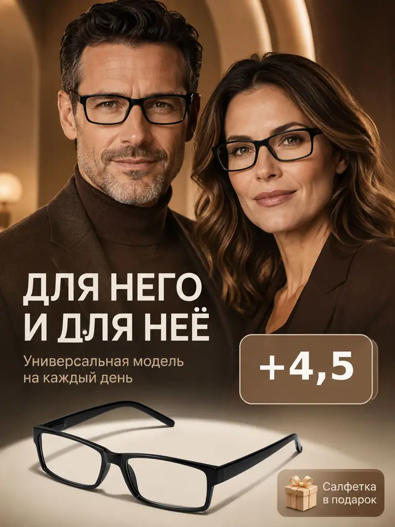 Lumina Reading Glasses, +4.5 Diopters, 26 g #1