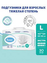 EURON Extra Adult Diapers, Size L, 30 Count #1
