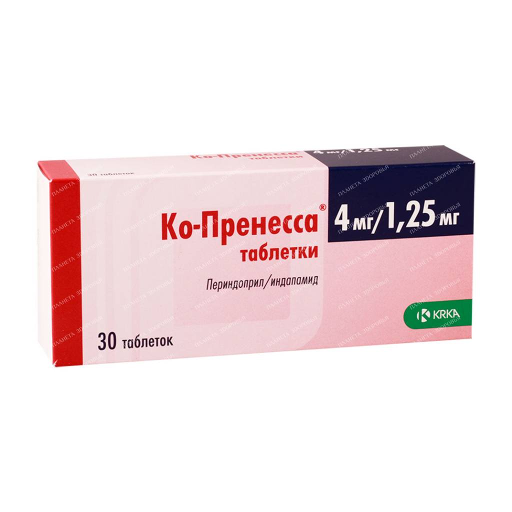 Co-Prenessa tablets 4mg/1.25mg №10x3