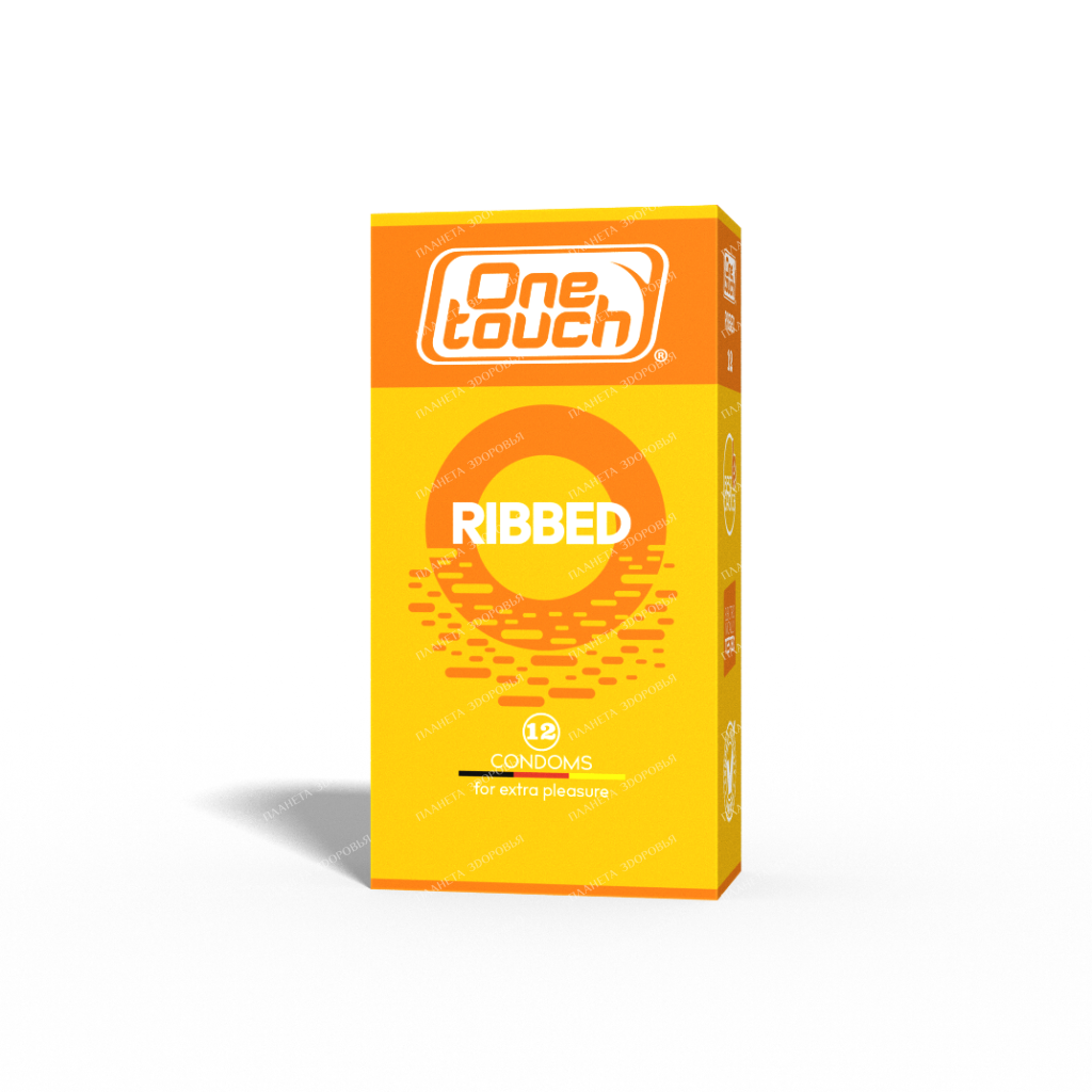 One Touch Ribbed Condoms, 12 pcs