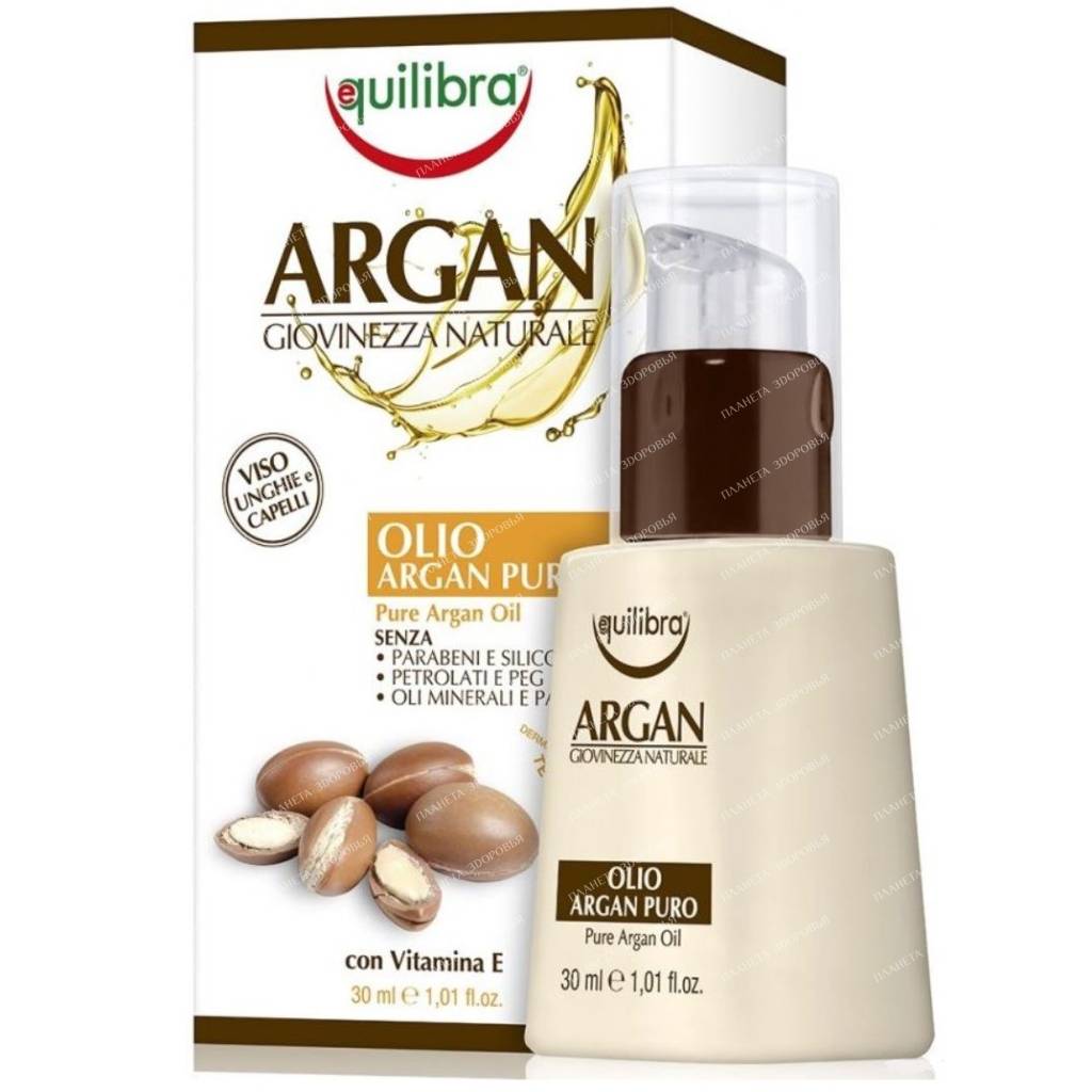 EQUILIBRA ARGANIA "Youth from nature" Pure argan oil, 30 ml