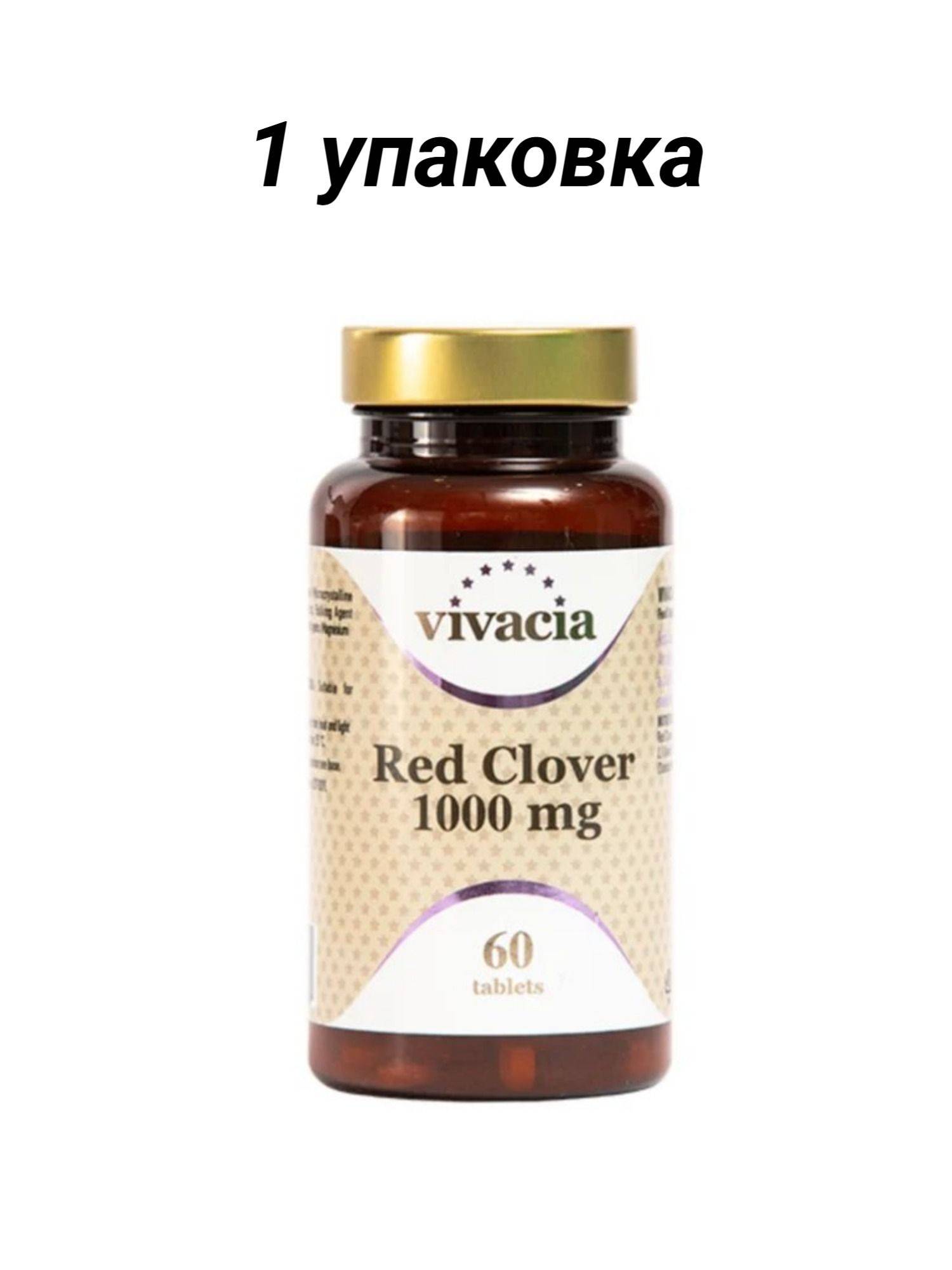 Vivacia Red Clover 1000 mg Tablets 60 Pack