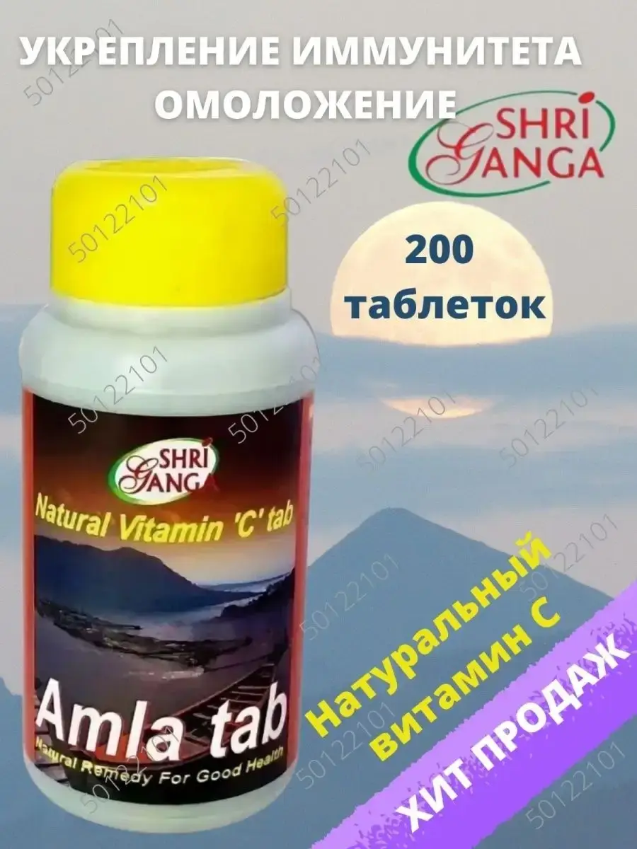 Shri Ganga Amla Tablets, 400 mg, 200 Tablets