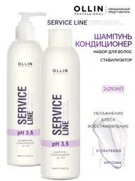 Ollin Professional Service Line pH 3.5 Shampoo and Conditioner Set 2 Pack #1