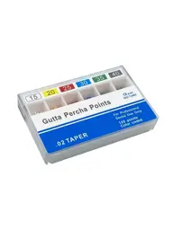 SYNI Gutta Percha Points, 0.02 Taper, Sizes 15–40, 60 Pieces #1