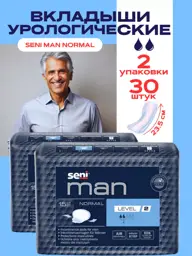 Seni Man Normal Urinary Pads, 30 Count #1