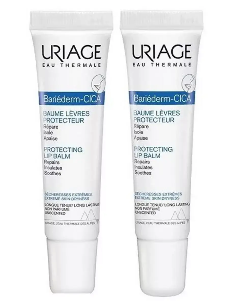 URIAGE Bariederm-Cica Lip Balm Set, 2 x 30 ml