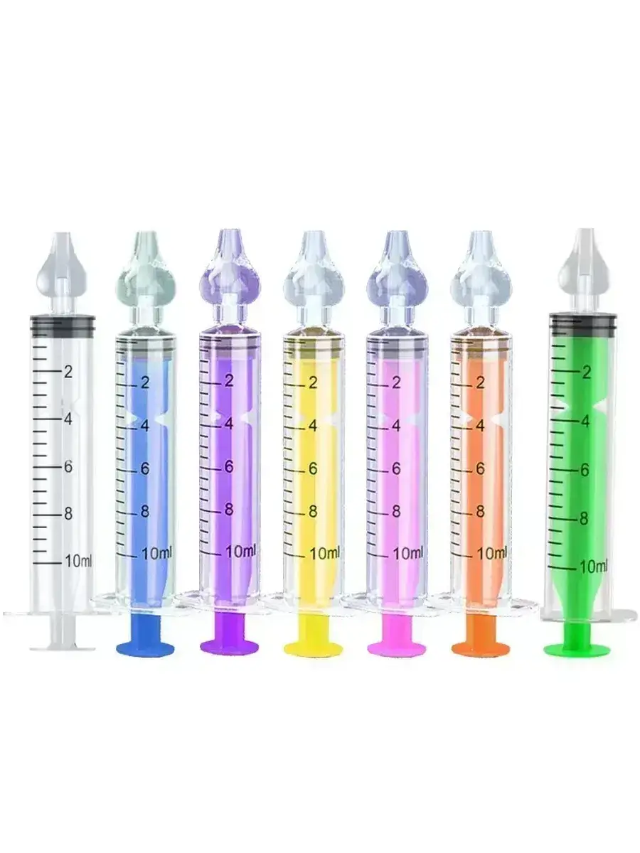 NNNB Baby Nasal Aspirator Mixed Colors 10 ml, 7 Count