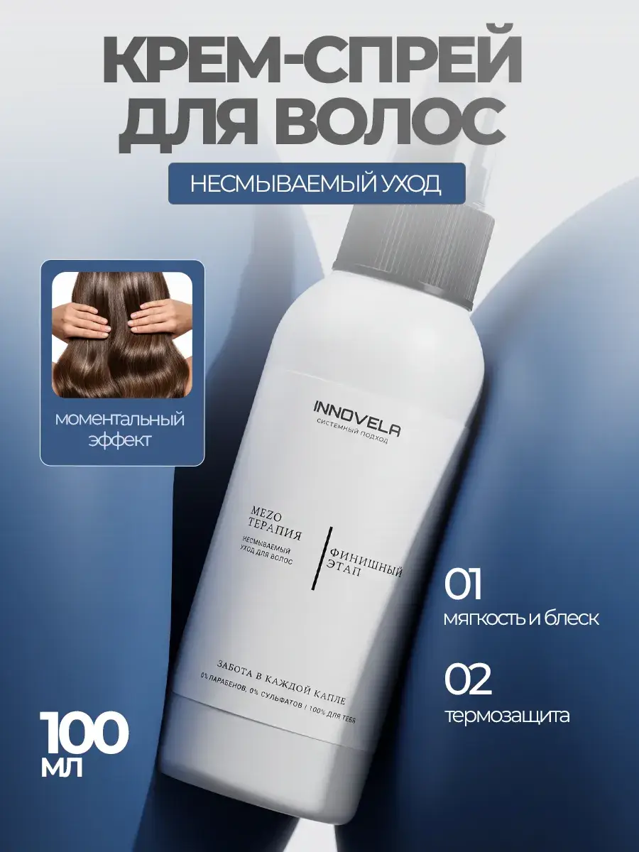 INNOVELA PROFESSIONAL Leave-In Hair Cream Spray Heat Protectant