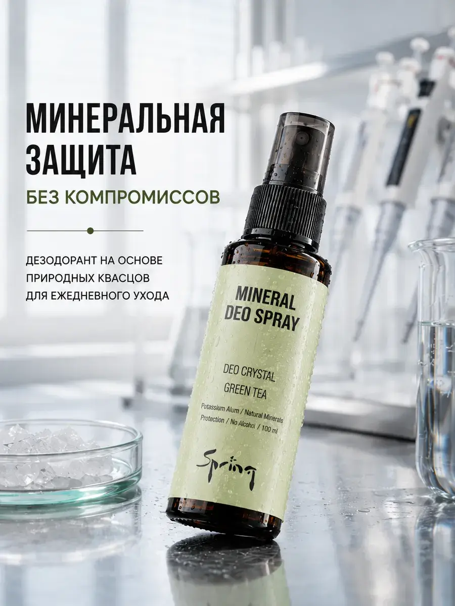 Spring Mineral Crystal Deodorant Spray 100 ml