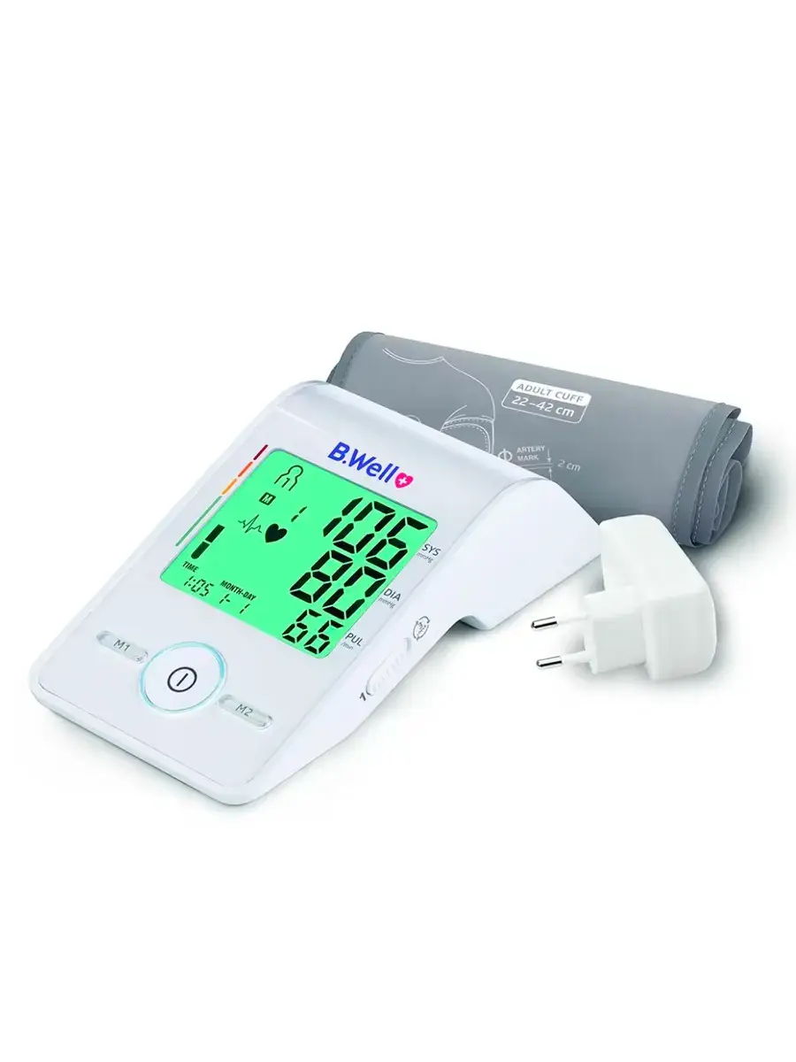 B.Well MED-55A Automatic Blood Pressure Monitor with Cuff 22-42 cm