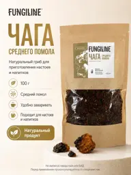 Fungiline Medium-Ground Chaga Mushroom 100 g #1